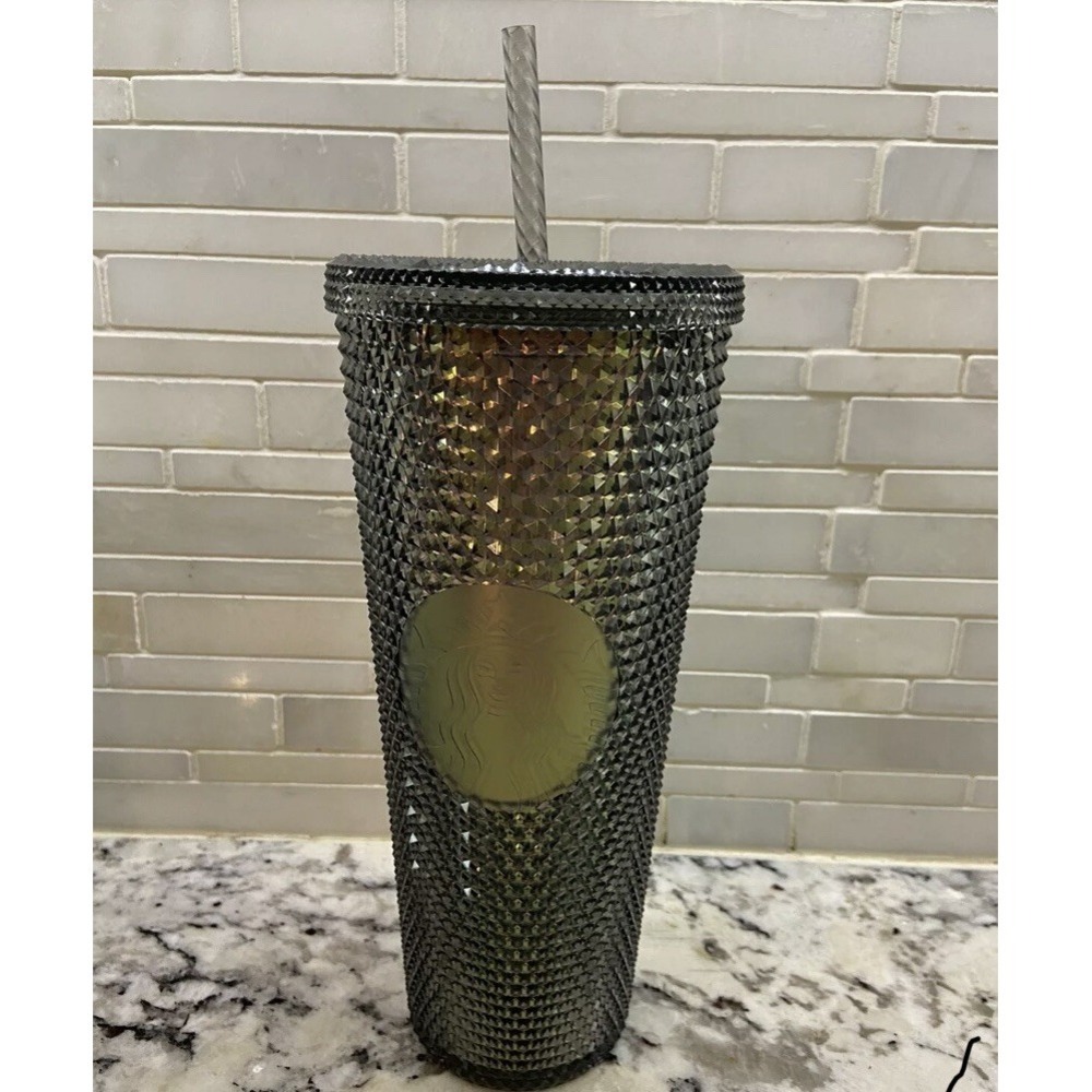 Starbucks Tumbler Fall 2020‎ Grande Iridescent Studded , 16oz - Black NEW